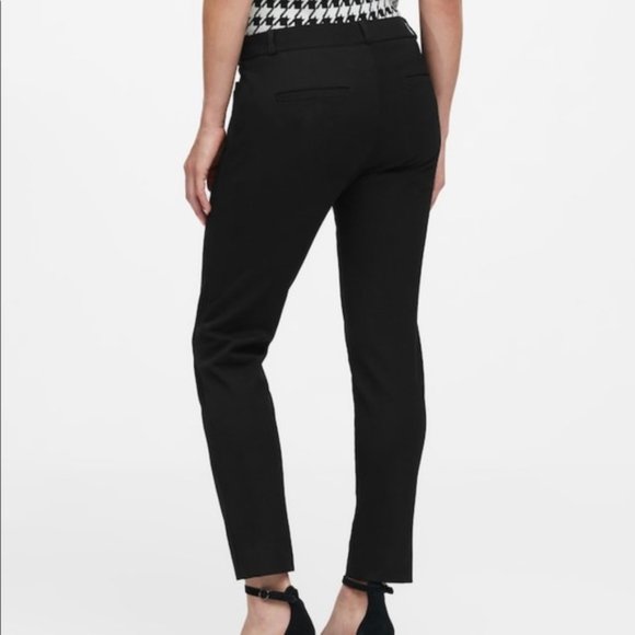 Banana Republic Sloan Black Skinny Ankle Pants Size 8 Business Office Academia - Picture 7 of 13